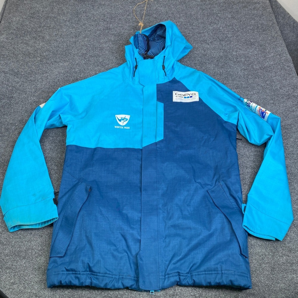 Under Armour Storm Mens Winter Park GoPro Ski Jacket Blue Medium 1238200